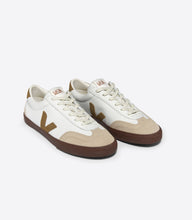 Load image into Gallery viewer, Women&#39;s Volley Sneaker -  Leather White Tent Bark
