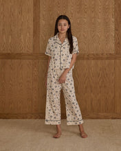 Load image into Gallery viewer, Woven Pajama Set - Blue Floral - SIZE 10 YR
