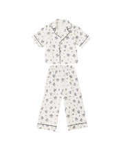 Load image into Gallery viewer, Woven Pajama Set - Blue Floral
