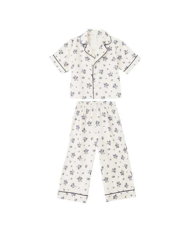 Woven Pajama Set - Blue Floral