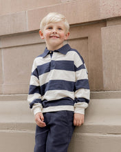 Load image into Gallery viewer, Rugby Polo - Navy Stripe
