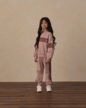 Load image into Gallery viewer, Paneled Sweatpant - Rosewood
