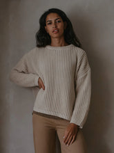 Load image into Gallery viewer, Women&#39;s Chunky Sweater - Oatmeal

