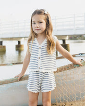 Load image into Gallery viewer, Knit Vest Set - Marine Stripe
