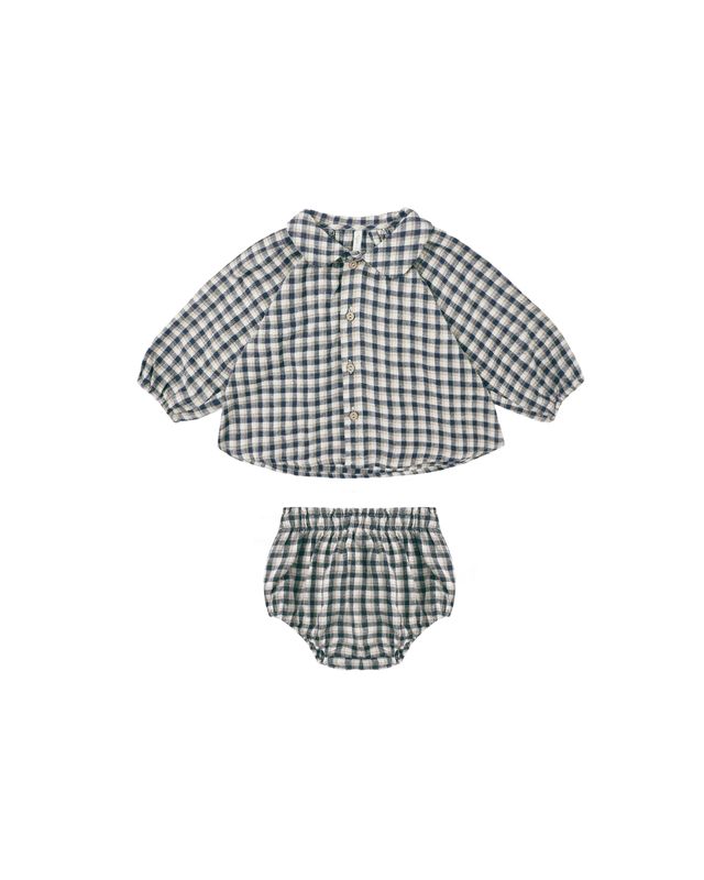 Nellie Set - Navy Check