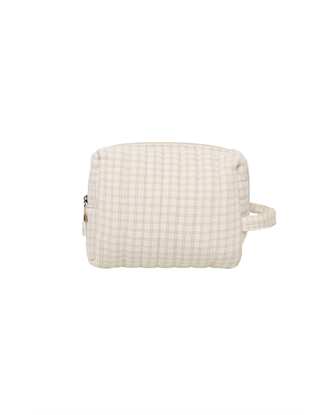 Toiletry Bag - Oat Check