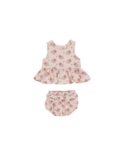 Load image into Gallery viewer, Sleeveless Peplum Set - Vintage Floral

