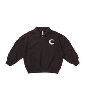 Load image into Gallery viewer, Collared Sweatshirt - Black - SIZE 10/12 YR
