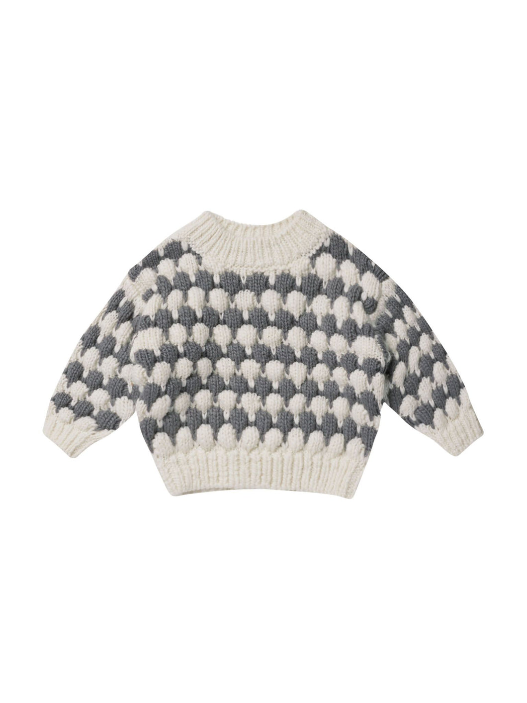 Relaxed Knit Sweater - Slate Stripe