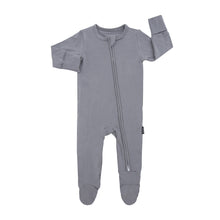 Load image into Gallery viewer, Footed Zipper Sleeper - Stone - SIZE 6-12, 12-18 MONTHS
