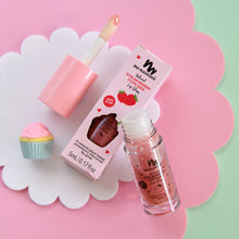 Load image into Gallery viewer, Strawberry Cupcake shimmery pink lip gloss. Natural lip gloss for kids. 
