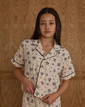 Load image into Gallery viewer, Woven Pajama Set - Blue Floral - SIZE 10 YR
