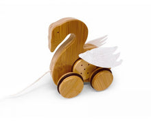 Load image into Gallery viewer, Bamboo Push &amp; Pull Animal - Swan
