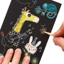 Load image into Gallery viewer, Mini Scratch &amp; Scribble Art Kit - Safari Party
