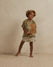 Load image into Gallery viewer, Swim Trunk - Olive Stripe - SIZE 10/12 YR
