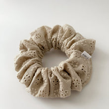 Load image into Gallery viewer, Biscotti Lace Scrunchie
