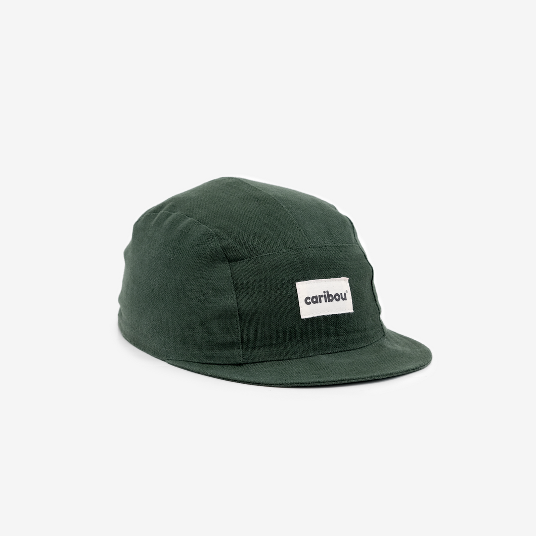 Linen Cap - Emerald