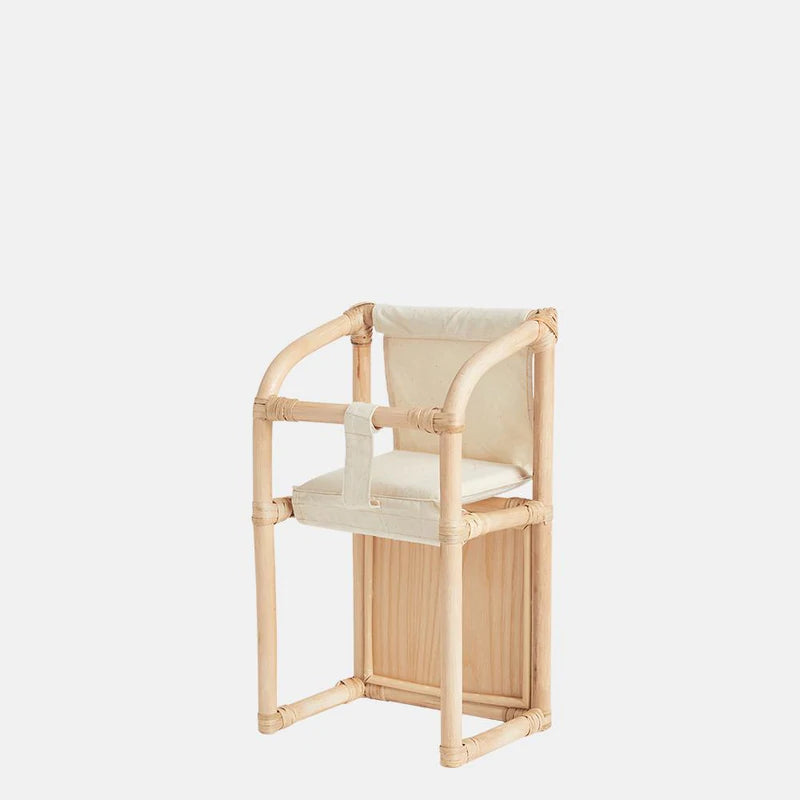 Dinkum Doll Rattan High Chair - Natural