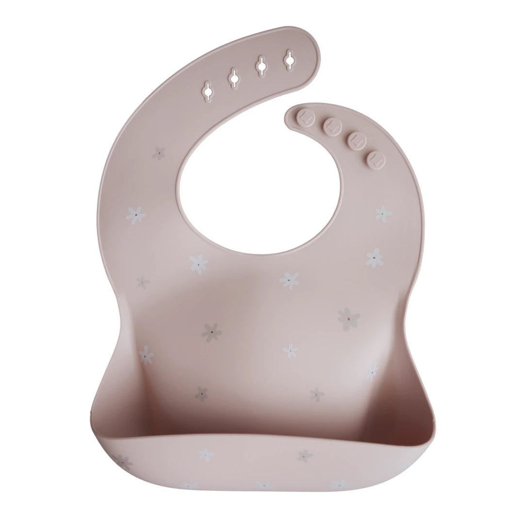 Silicone Baby Bib - Daisy