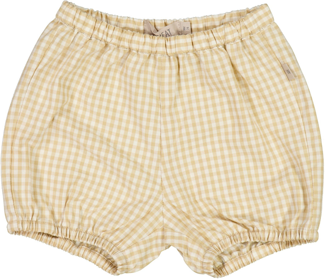 Shorts Olly - Oat Check - SIZE 1, 6 MONTHS