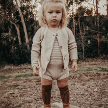 Load image into Gallery viewer, The Knit Romper - Oatmeal - SIZE 3-6, 6-9 MONTHS
