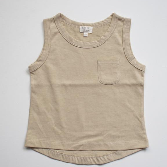 The Mountain Tank - Sand - SIZE 6-9 MONTHS, 9-10 YRS