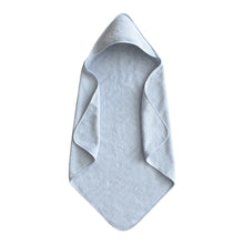 Load image into Gallery viewer, Organic Cotton Baby Hooded Towel - Baby Blue
