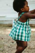 Load image into Gallery viewer, Picnic Bloomer - Jade Check - SIZE 2/3 YR
