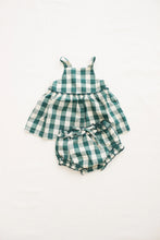 Load image into Gallery viewer, Picnic Bloomer - Jade Check - SIZE 2/3 YR

