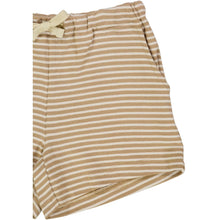 Load image into Gallery viewer, Shorts Kalle - Cappuccino Stripe - SIZE 7 YR
