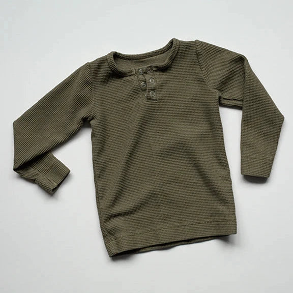The Waffle Top - Olive