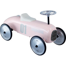 Load image into Gallery viewer, Vintage Metal Ride on Car - Light Pink
